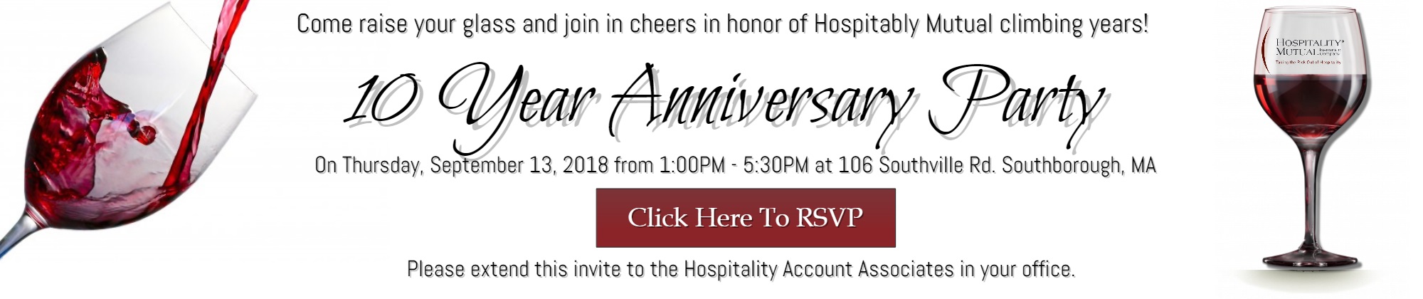Web Banner Ad Anniversary Party